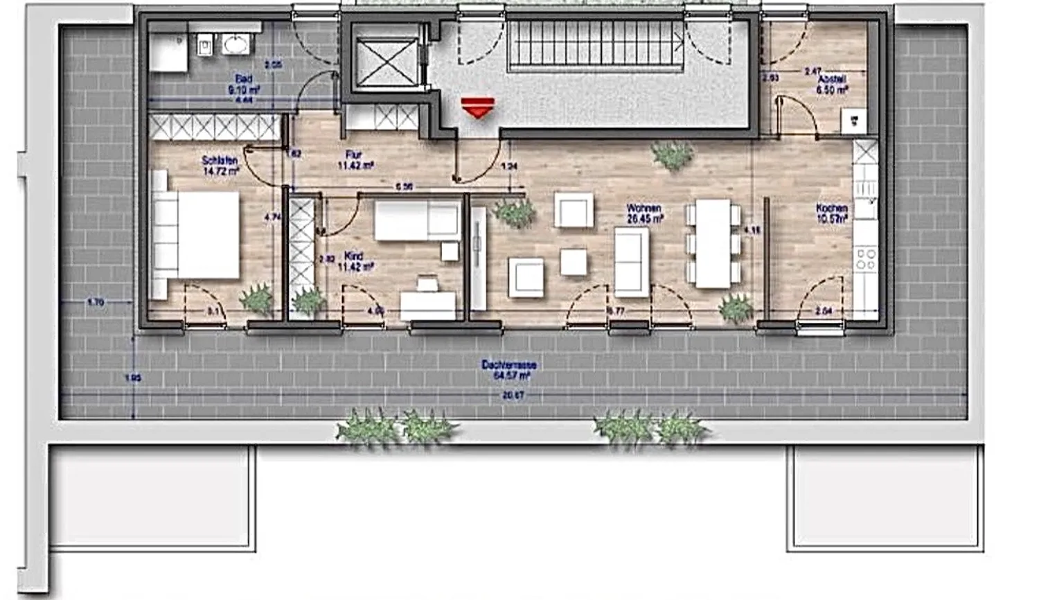 3 Zimmer Wohnung mit 104 m² in Düsseldorf – Bild 7