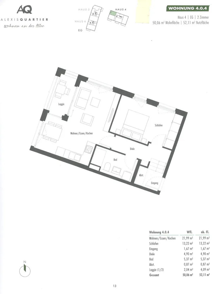 2 Zimmer Wohnung mit 52 m² in München – Bild 2