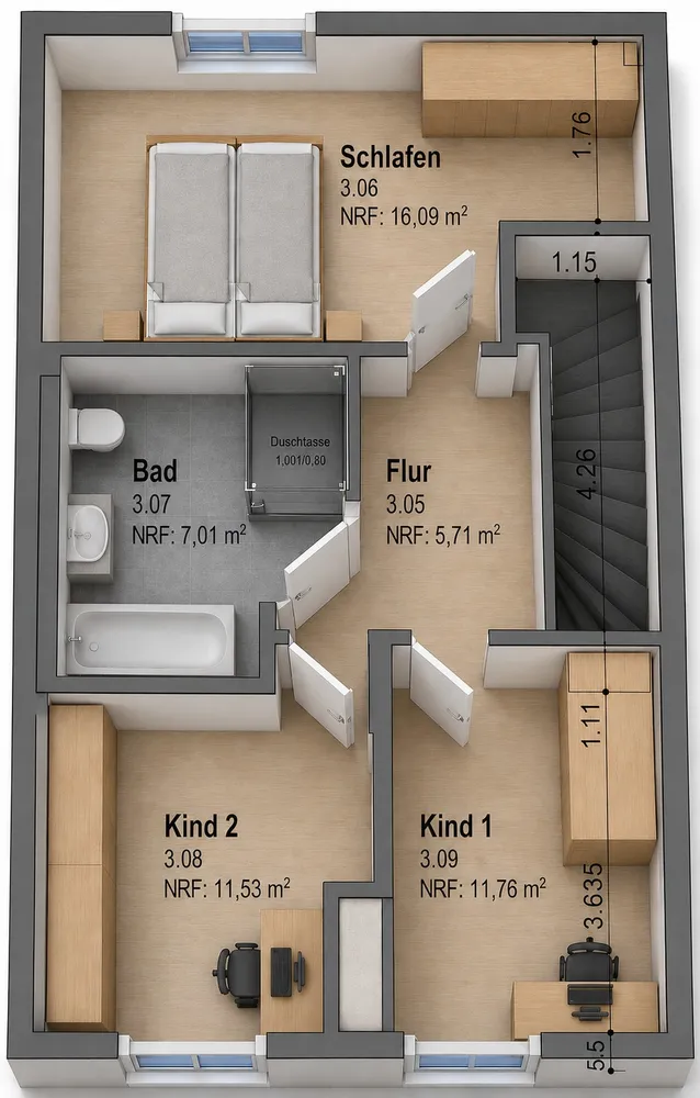 4 Zimmer Haus mit 104 m² in Neumünster – Bild 8