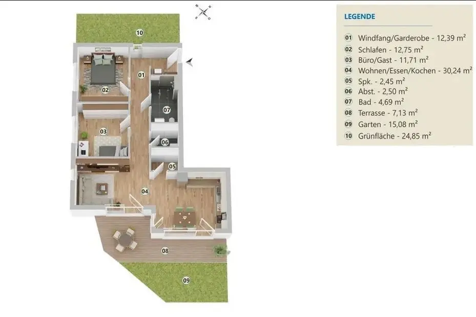 3 Zimmer Wohnung mit 93 m² in Deggendorf – Bild 5
