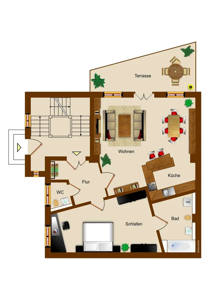 2 Zimmer Wohnung mit 94 m² in Leipzig – Bild 2