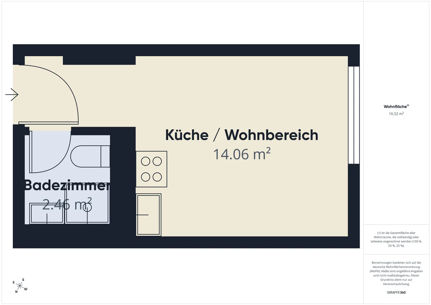 1 Zimmer Wohnung mit 17 m² in Nürnberg – Bild 8