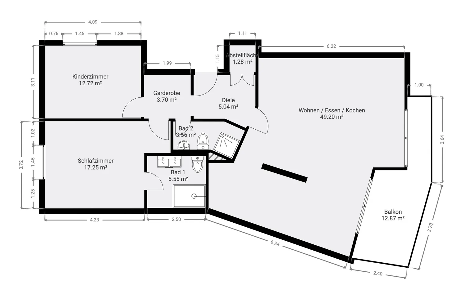 4 Zimmer Wohnung mit 105 m² in Stuttgart – Bild 5