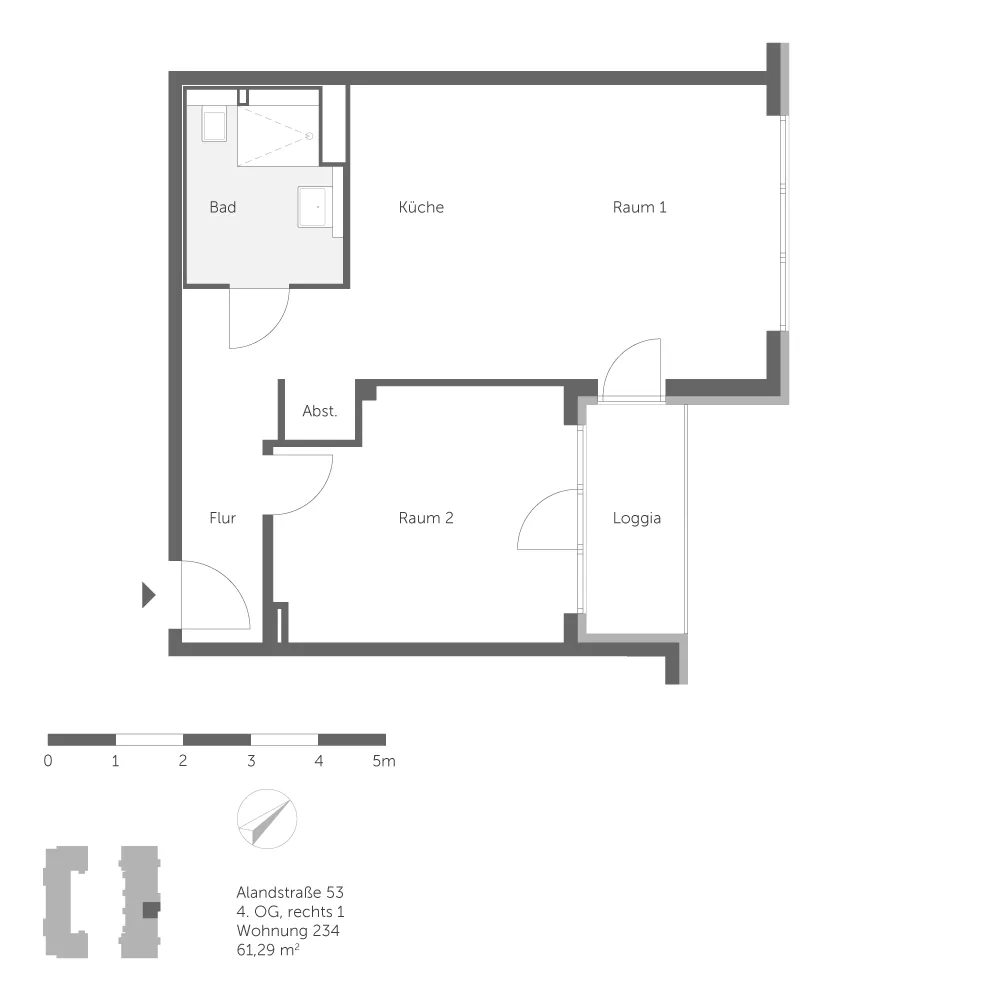 2 Zimmer Wohnung mit 61 m² in Berlin – Bild 9