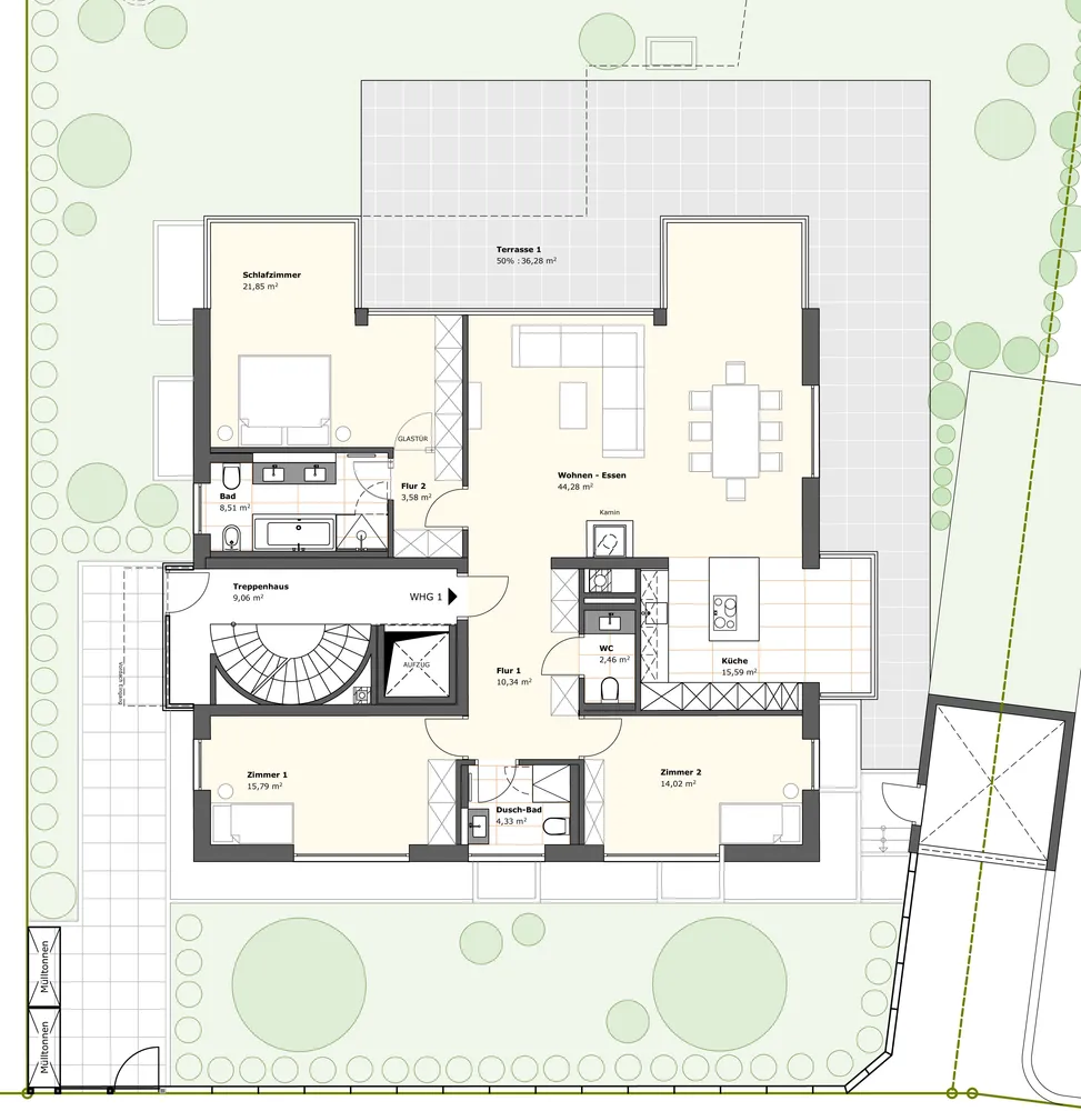 5 Zimmer Wohnung mit 190 m² in München – Bild 3