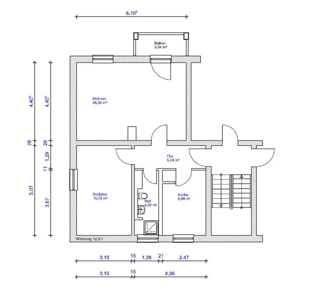 2 room apartment with 64 m² in Magdeburg – Photo 4
