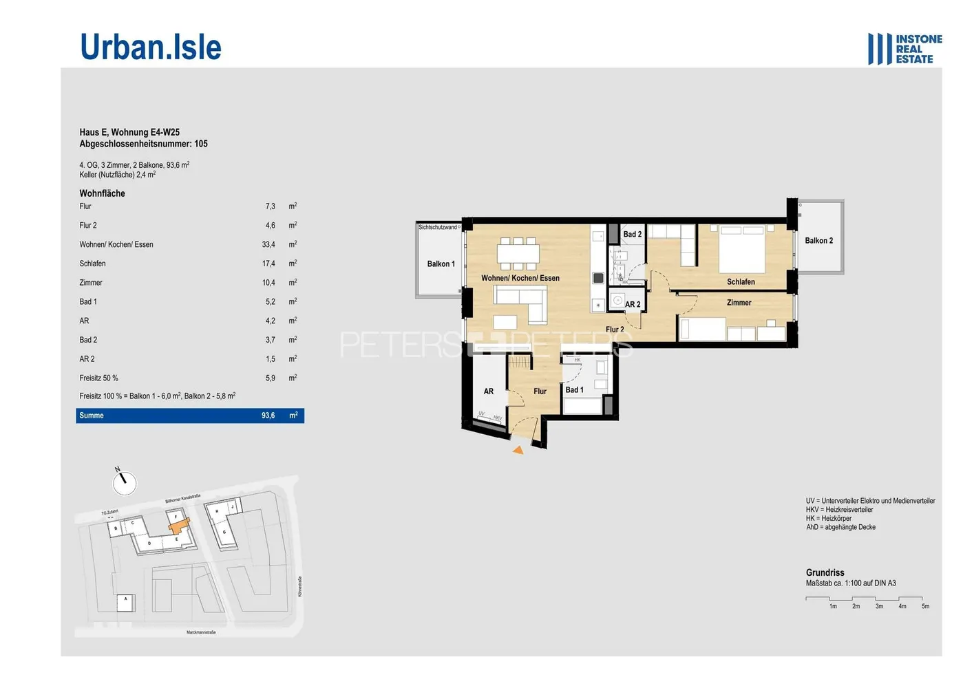 3 Zimmer Wohnung mit 94 m² in Hamburg – Bild 8