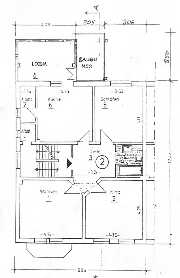 3 Zimmer Wohnung mit 100 m² in Hagen – Bild 5