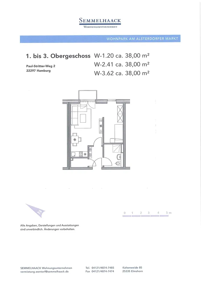 2 Zimmer Wohnung mit 38 m² in Hamburg – Bild 10