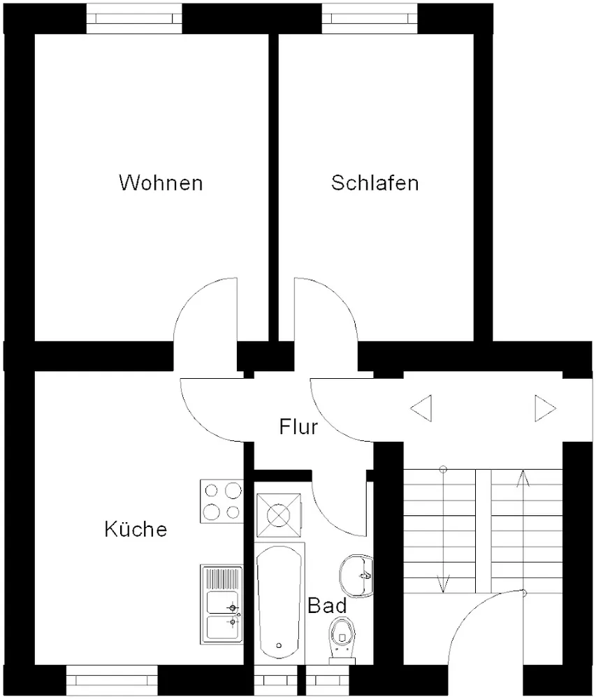 2 Zimmer Wohnung mit 45 m² in Neuwied – Bild 1