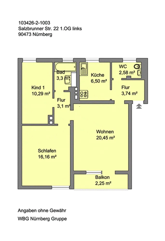 3 Zimmer Wohnung mit 69 m² in Nürnberg – Bild 8
