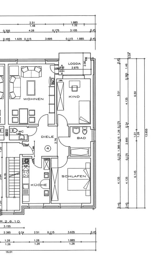3 Zimmer Wohnung mit 80 m² in Bielefeld – Bild 2