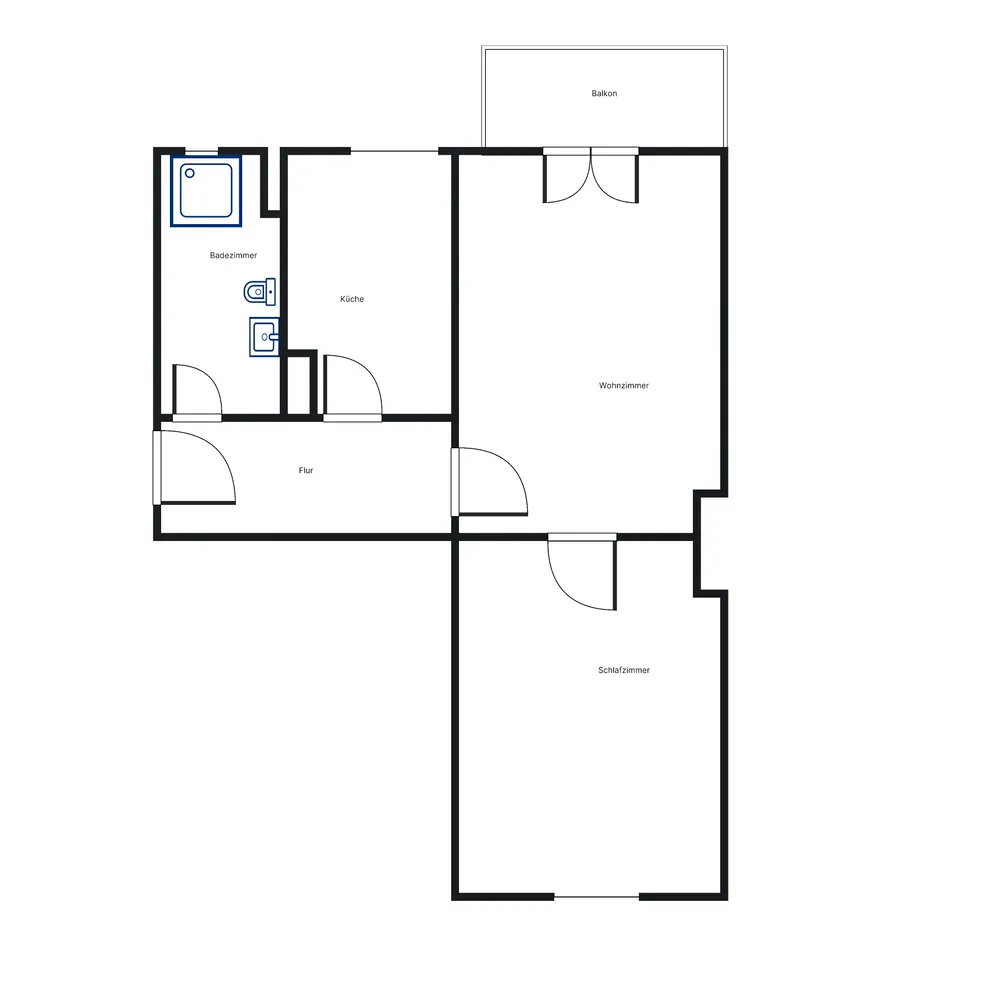 2 Zimmer Wohnung mit 45 m² in Braunschweig – Bild 2