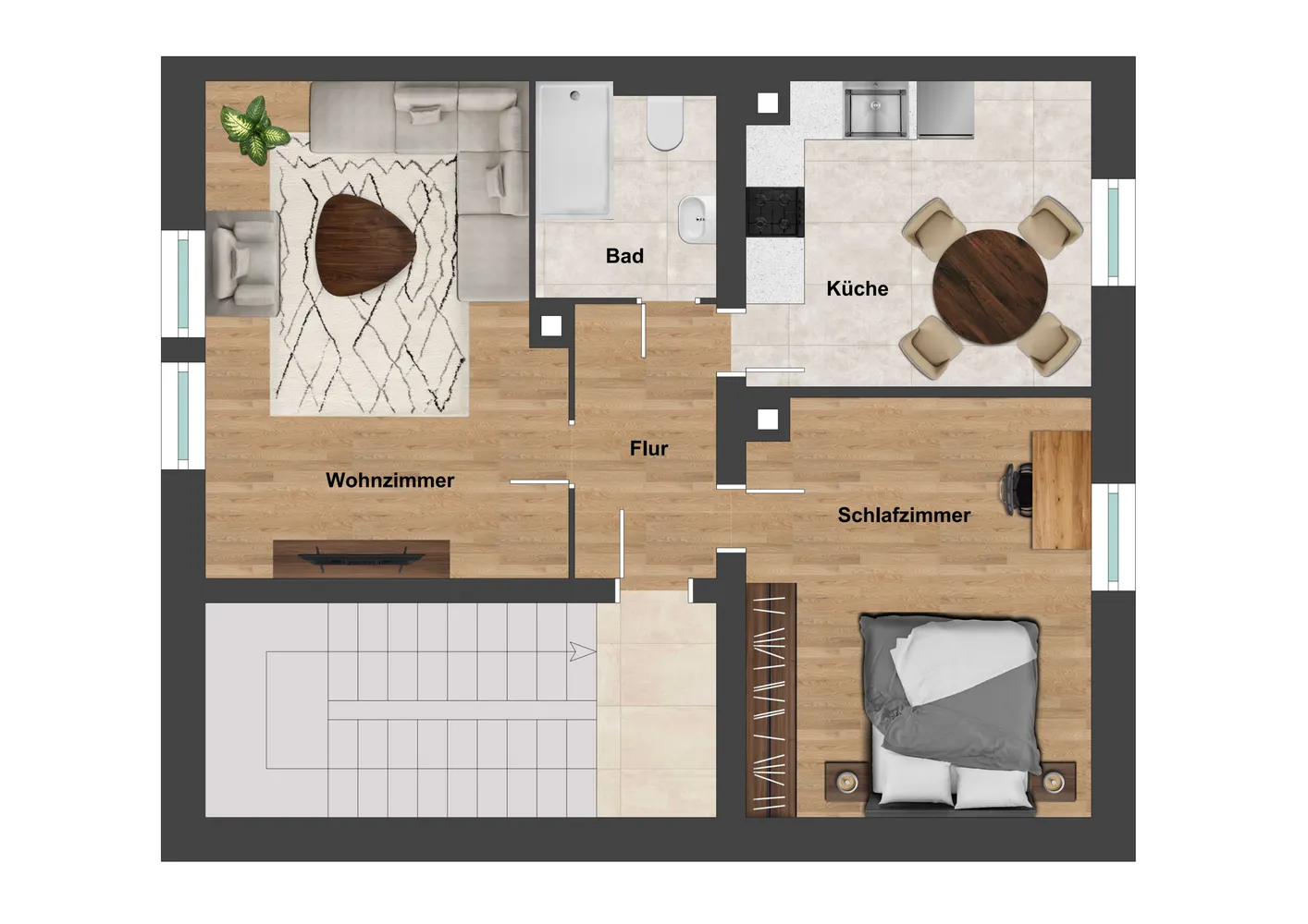 2 Zimmer Wohnung mit 52 m² in Nürnberg – Bild 12