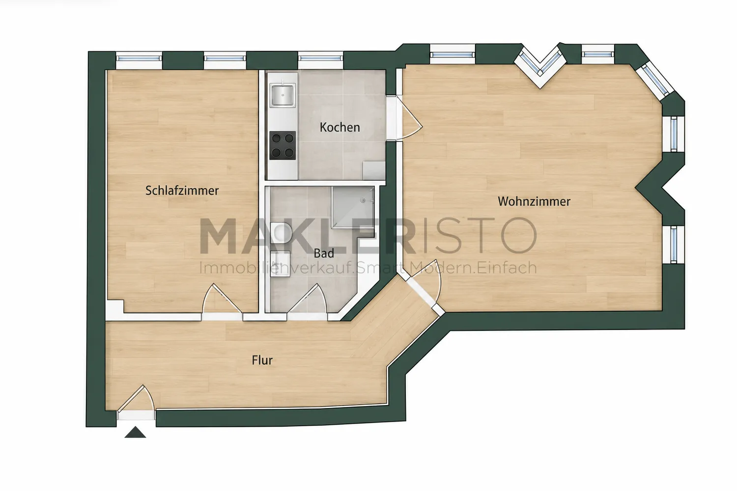 2 Zimmer Wohnung mit 67 m² in Leipzig – Bild 8