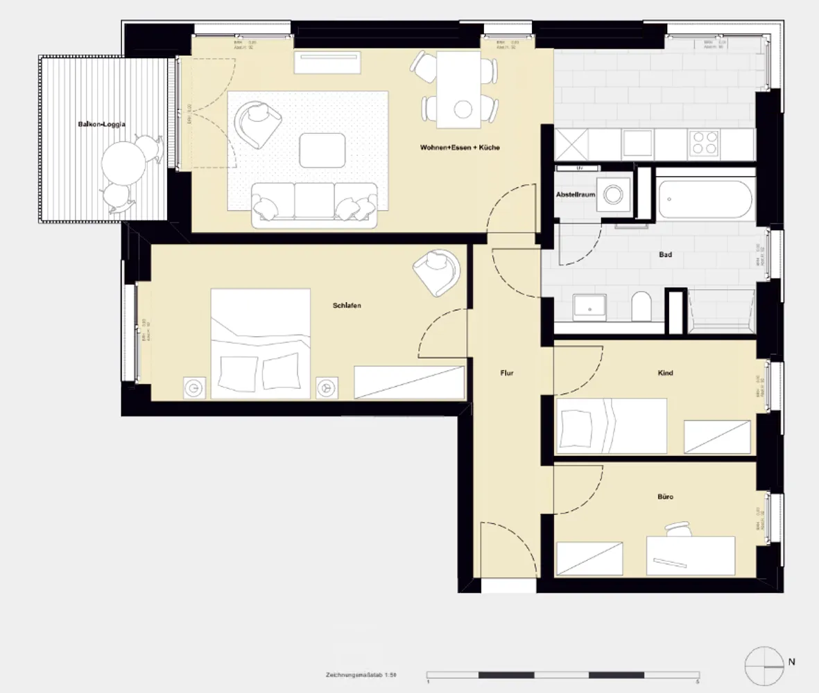 4 Zimmer Wohnung mit 83 m² in Hamburg – Bild 9