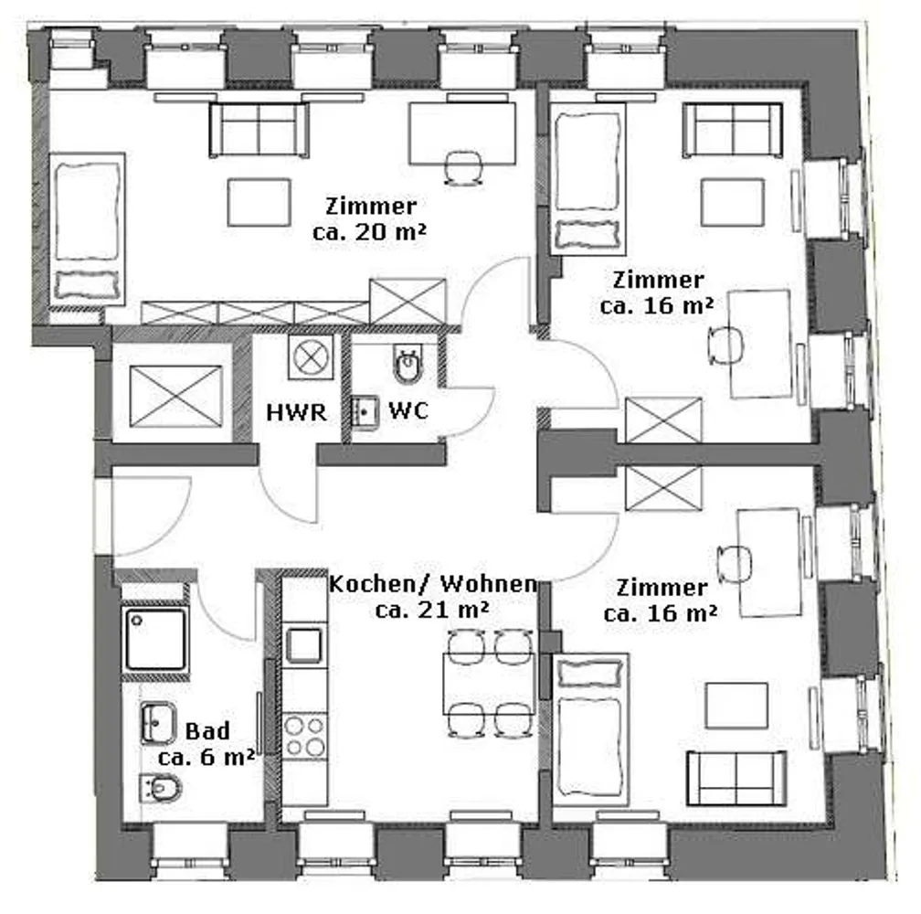 3 Zimmer Wohnung mit 81 m² in Leipzig – Bild 11
