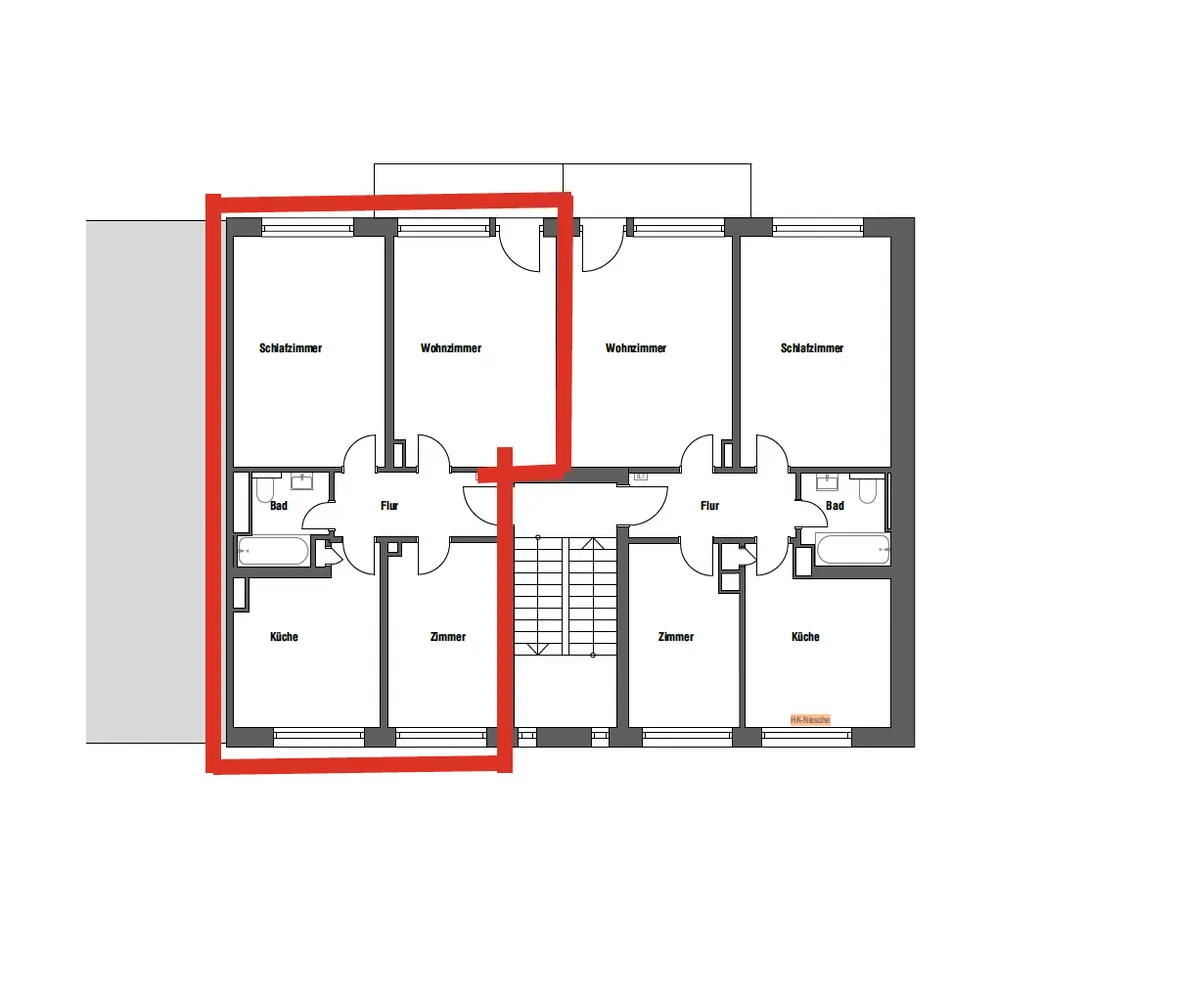 3 Zimmer Wohnung mit 72 m² in Münster – Bild 1