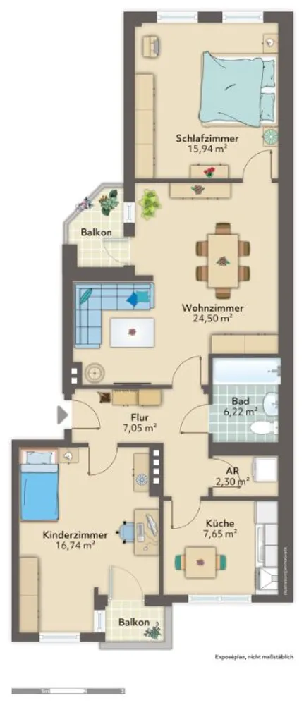 3 Zimmer Wohnung mit 81 m² in Bremen – Bild 11