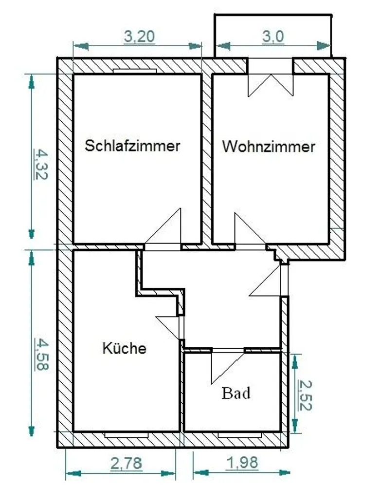 2 room apartment with 50 m² in Kamenz – Photo 5