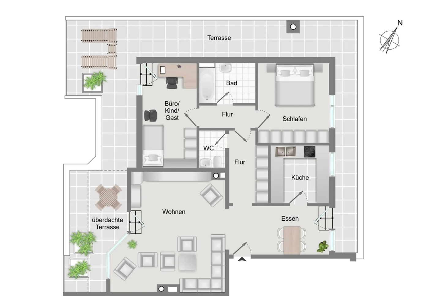 3 room apartment with 105 m² in Augsburg – Photo 11