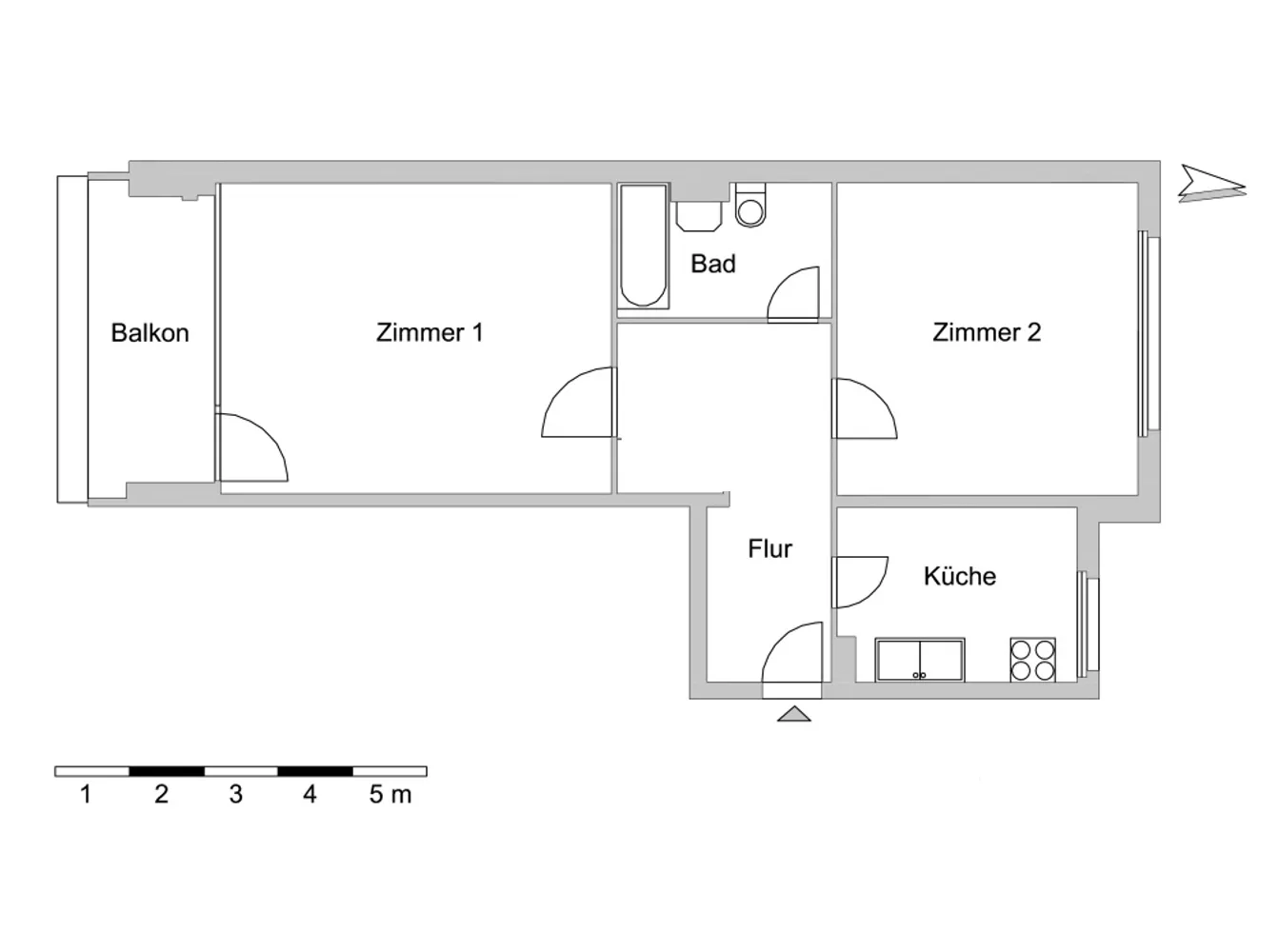 2 Zimmer Wohnung mit 67 m² in Berlin – Bild 1