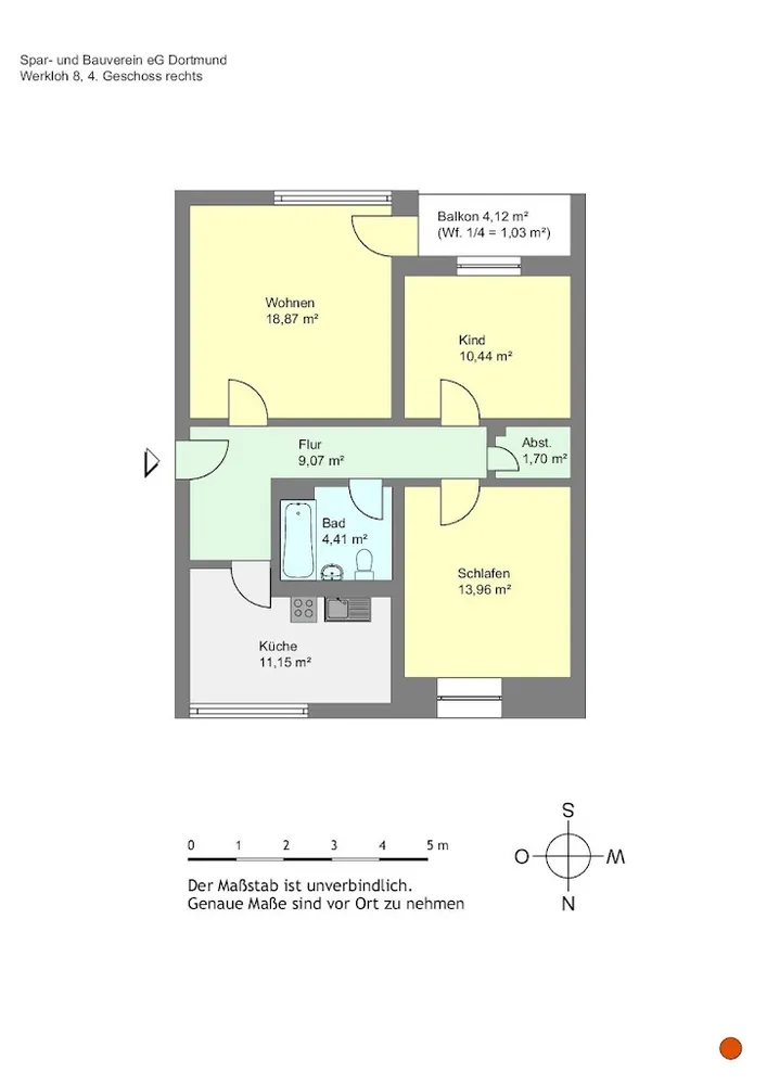 3 Zimmer Wohnung mit 72 m² in Dortmund – Bild 4