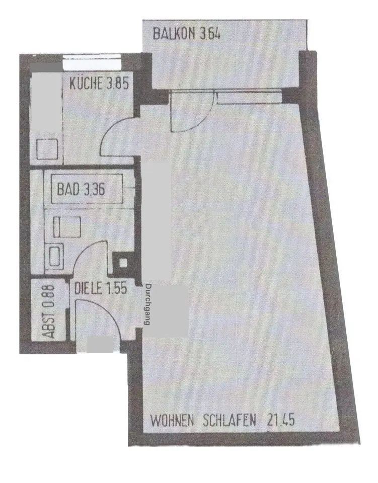 Studio mit 33 m² in München – Bild 5