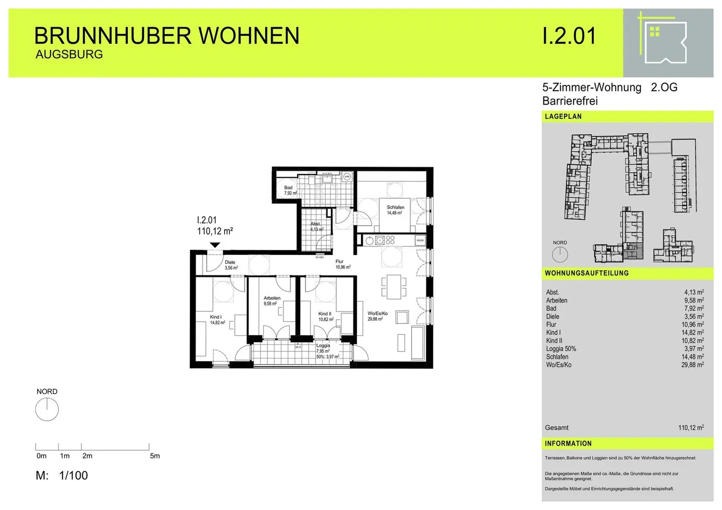 5 Zimmer Wohnung mit 110 m² in Augsburg – Bild 10