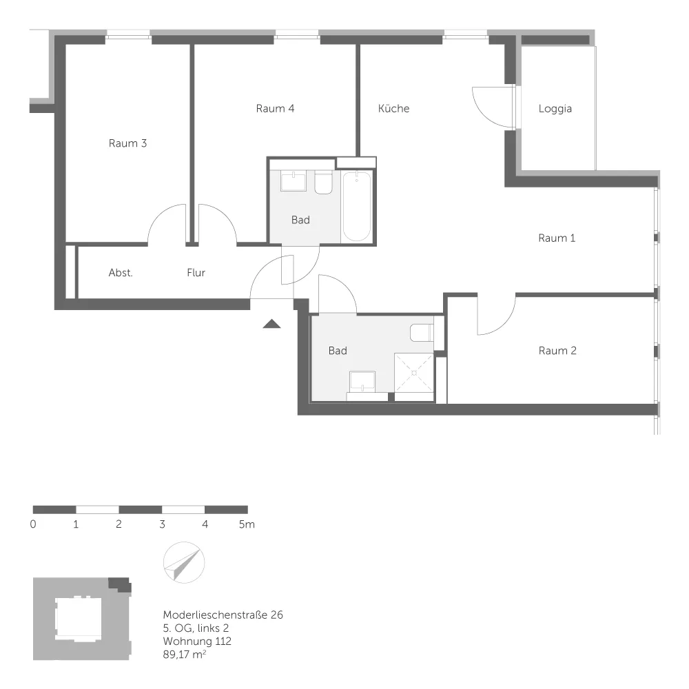 4 Zimmer Wohnung mit 89 m² in Berlin – Bild 3