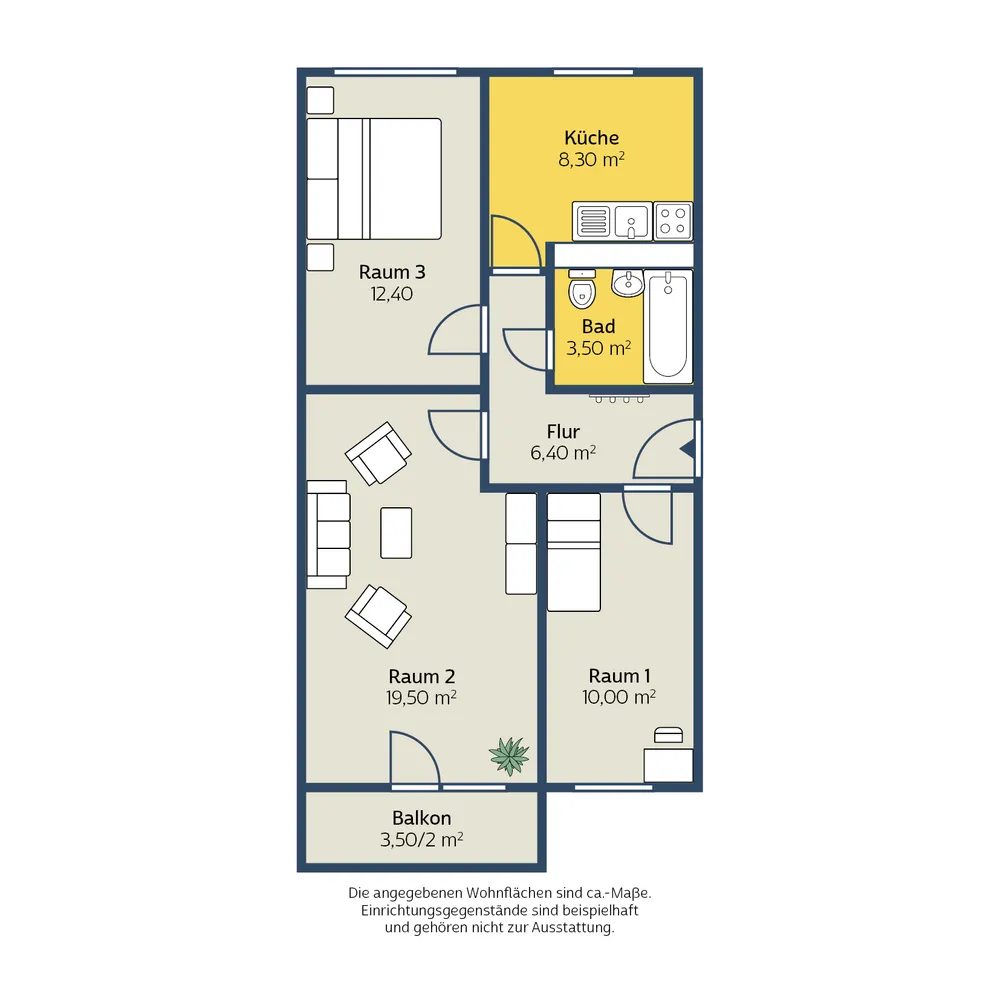 3 Zimmer Wohnung mit 61 m² in Leipzig – Bild 8