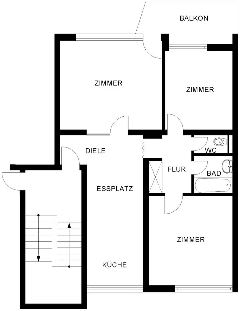 3 room apartment with 74 m² in Bochum – Photo 2