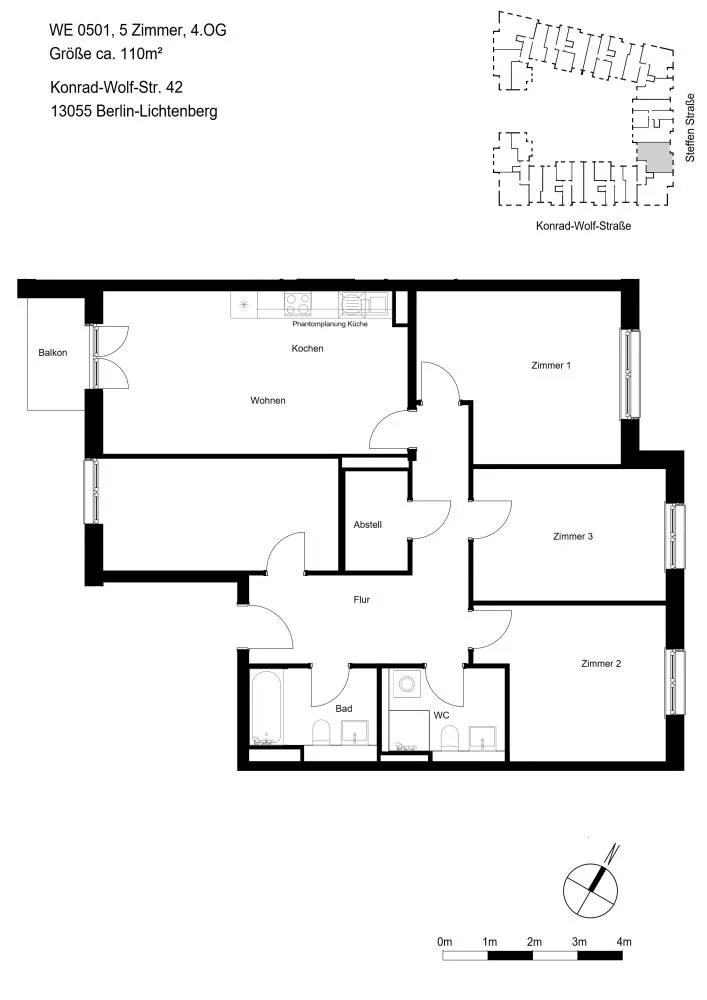 5 Zimmer Wohnung mit 109 m² in Berlin – Bild 4