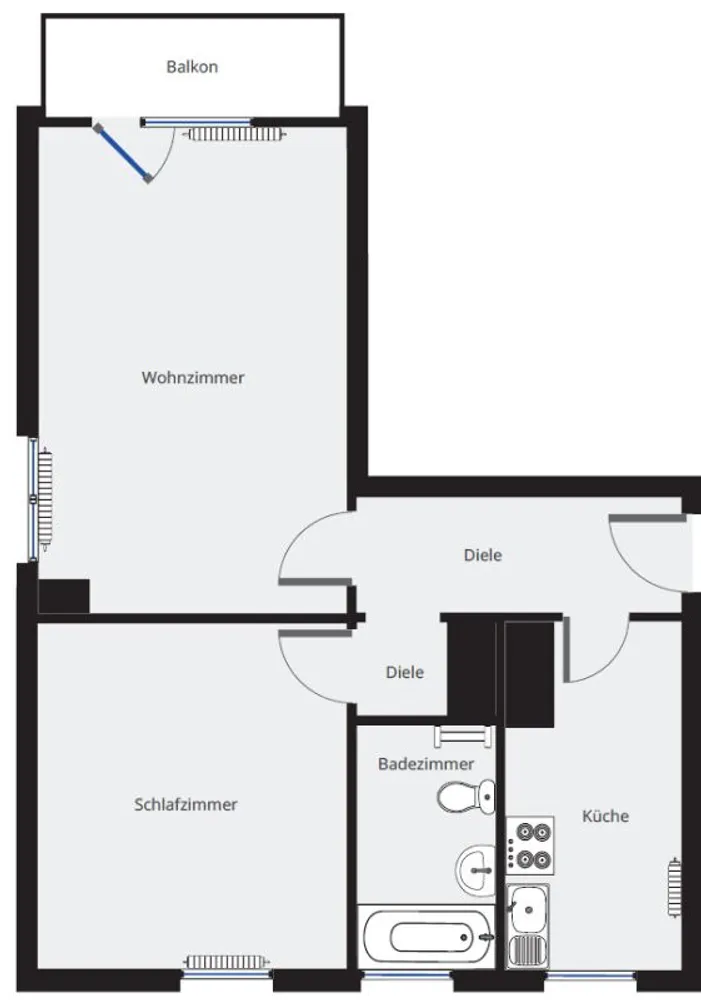 2 Zimmer Wohnung mit 54 m² in Nürnberg – Bild 10