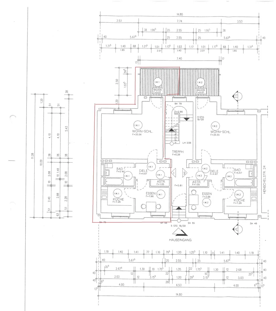 2 Zimmer Wohnung mit 58 m² in Hattingen – Bild 2
