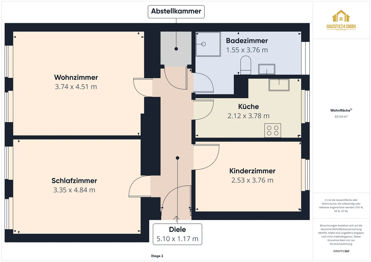 3 Zimmer Wohnung mit 64 m² in Magdeburg – Bild 3