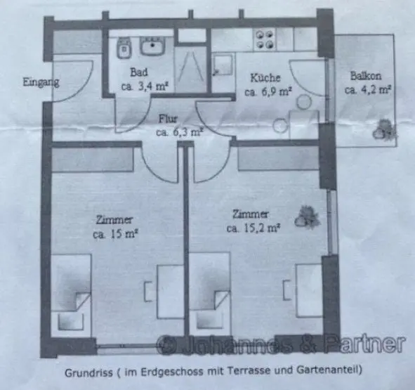 WG-Zimmer mit 50 m² in Coswig – Bild 9