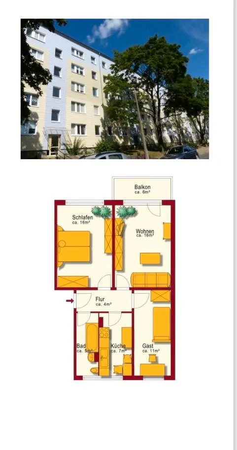 3 Zimmer Wohnung mit 67 m² in Bernau bei Berlin – Bild 7