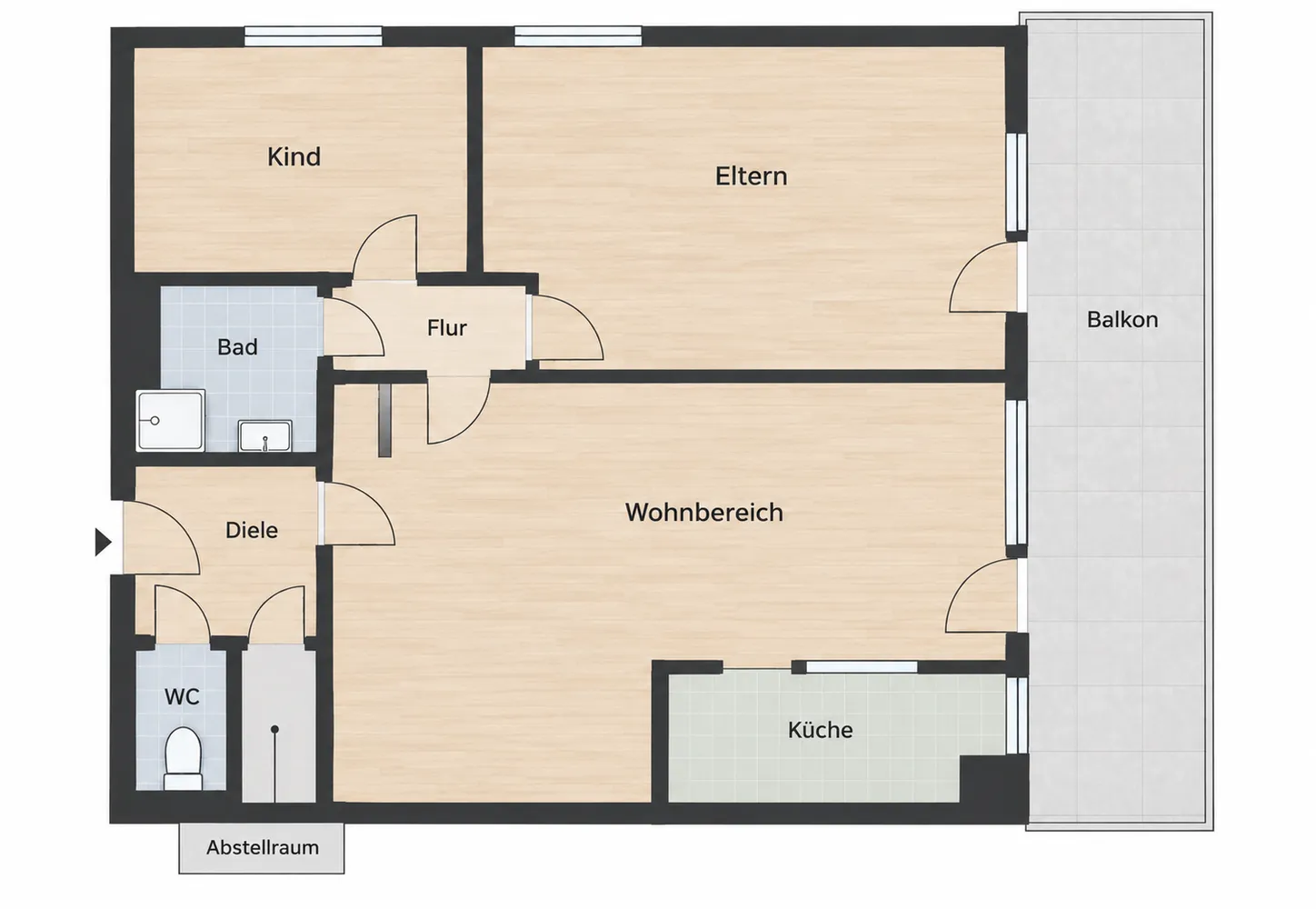 4 Zimmer Wohnung mit 81 m² in Stuttgart – Bild 6