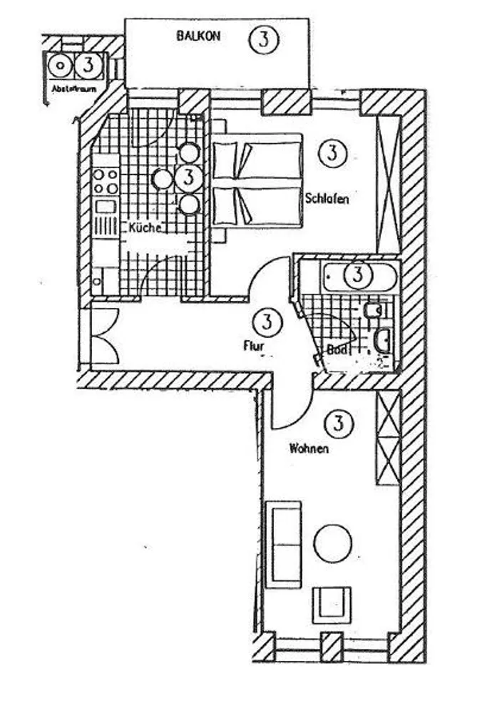 2 room apartment with 53 m² in Leipzig – Photo 7
