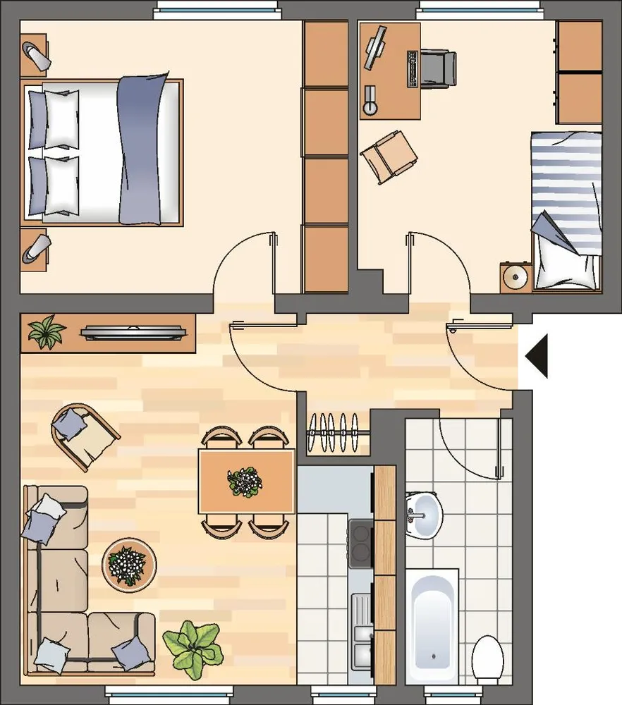 2 Zimmer Wohnung mit 55 m² in Arnsberg – Bild 4