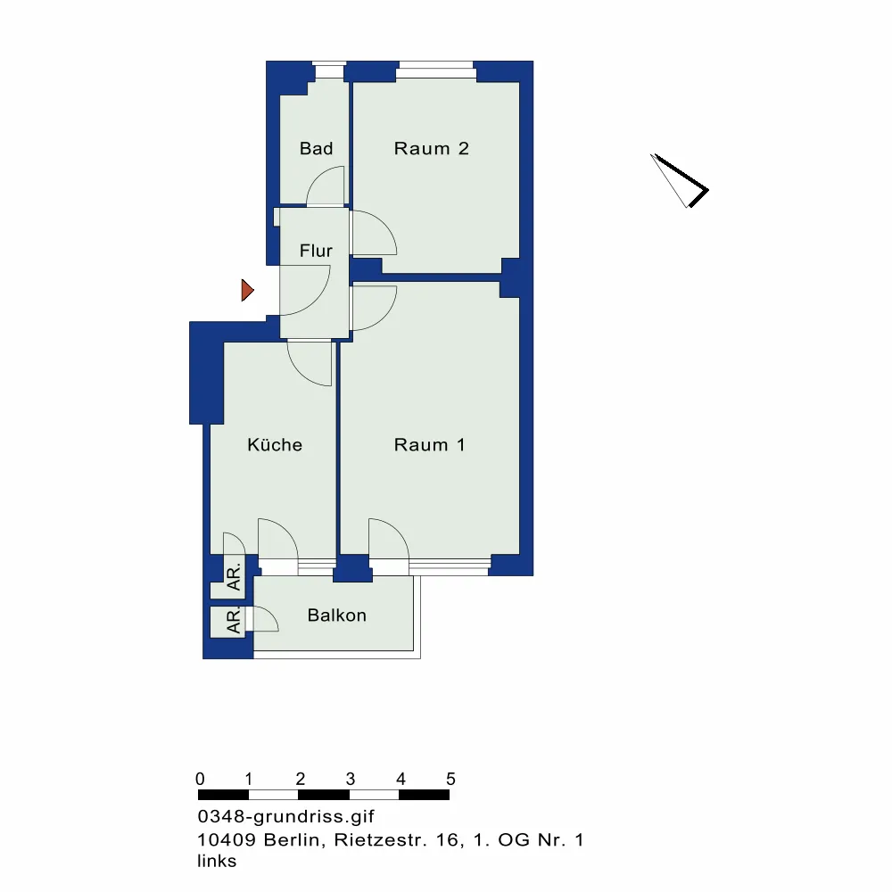 2 Zimmer Wohnung mit 51 m² in Berlin – Bild 6
