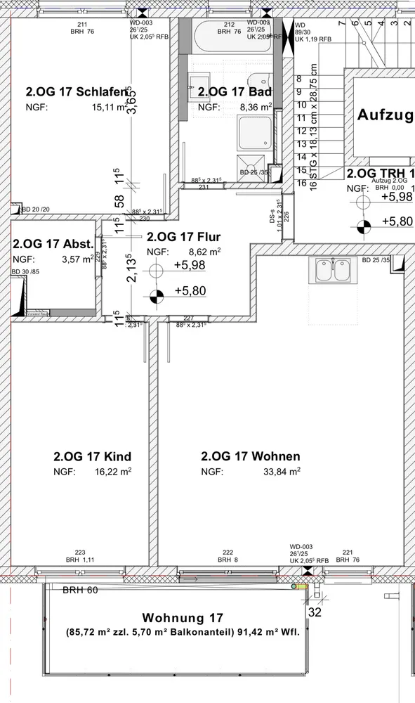 3 room apartment with 91 m² in Hanover – Photo 12