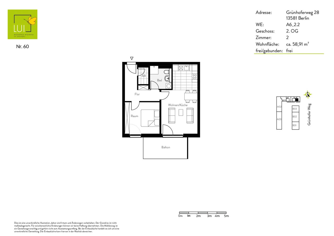2 Zimmer Wohnung mit 59 m² in Berlin – Bild 10