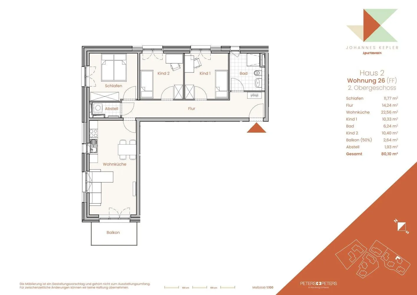 4 Zimmer Wohnung mit 80 m² in Lübeck – Bild 8