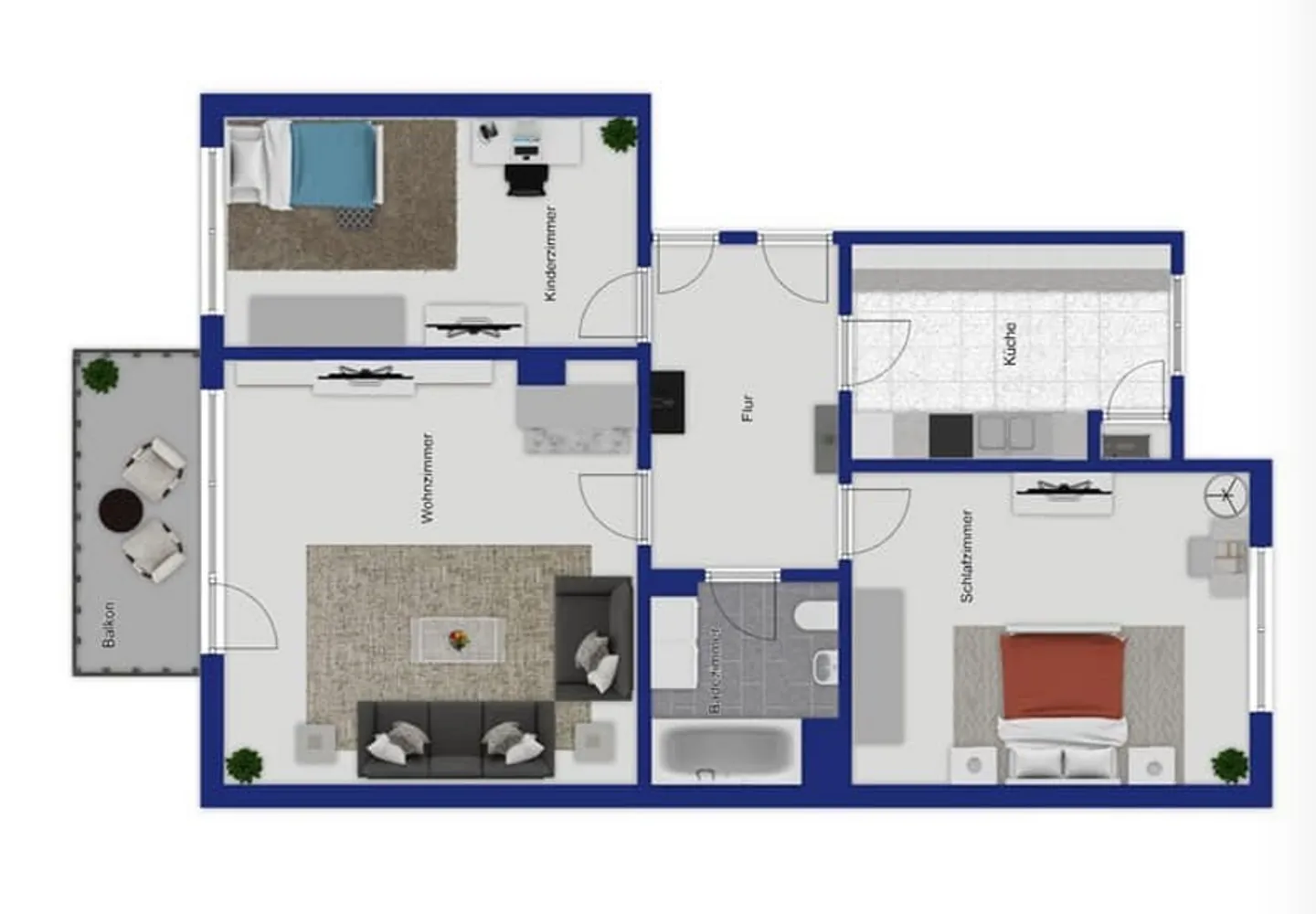 3 Zimmer Wohnung mit 70 m² in Darmstadt – Bild 2
