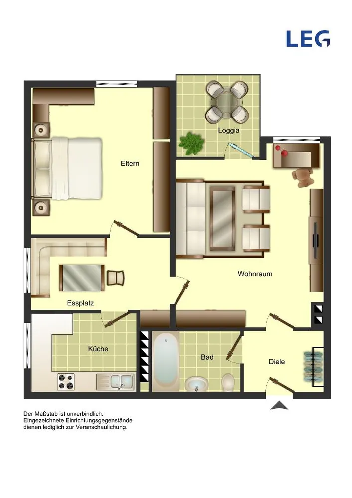 3 Zimmer Wohnung mit 53 m² in Duisburg – Bild 6