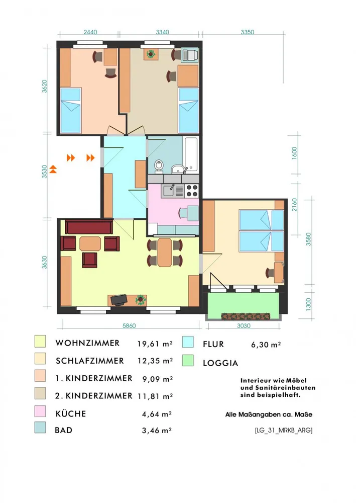4 Zimmer Wohnung mit 68 m² in Leipzig – Bild 6
