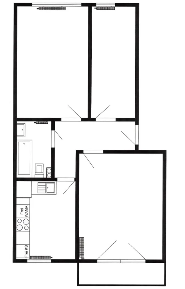 3 Zimmer Wohnung mit 69 m² in Hamburg – Bild 1
