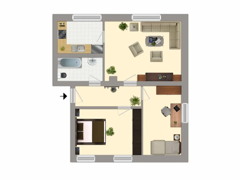 3 Zimmer Wohnung mit 65 m² in Altenburg – Bild 4